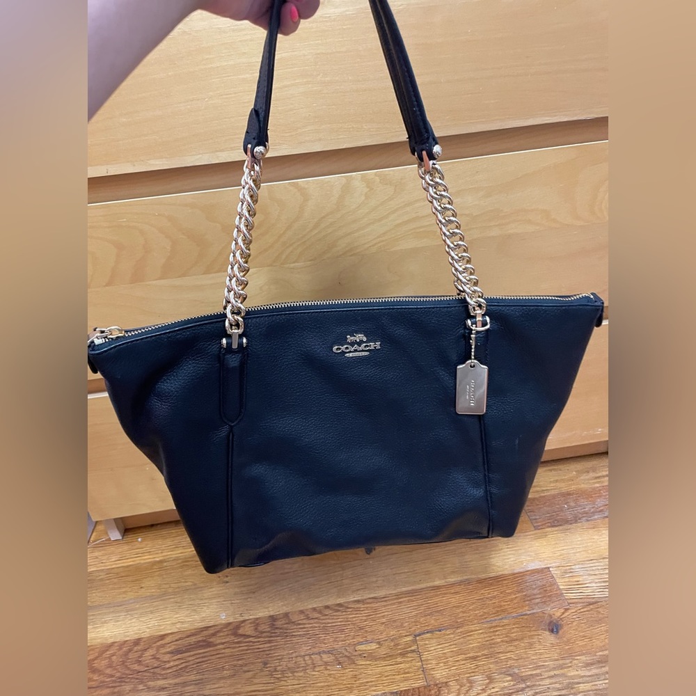 Coach leather tote